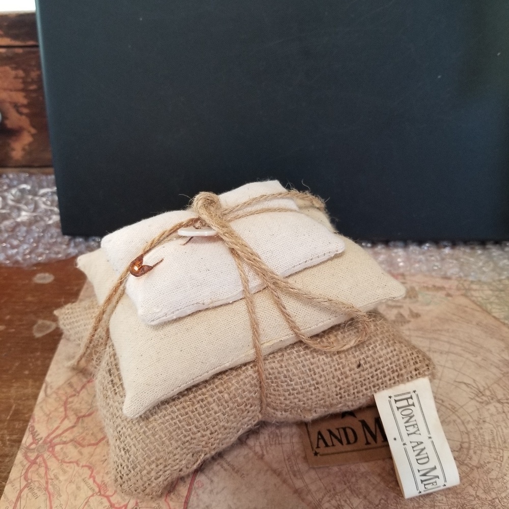Honey & Me rustic pin cushion